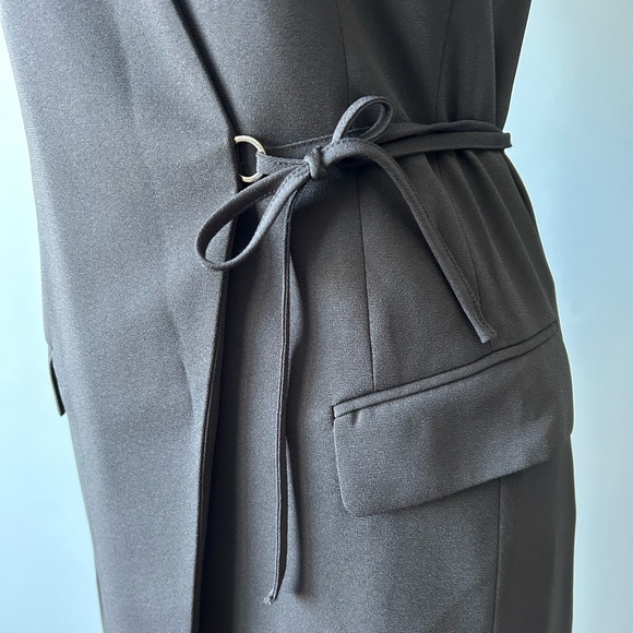 H&M Black Mensware Knee-Length Vest - Picture 2 of 3